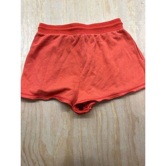 Free People Movement Orange Flame Jersey Womens Shorts L Knit Draw String Sweat - Picture 5 of 8